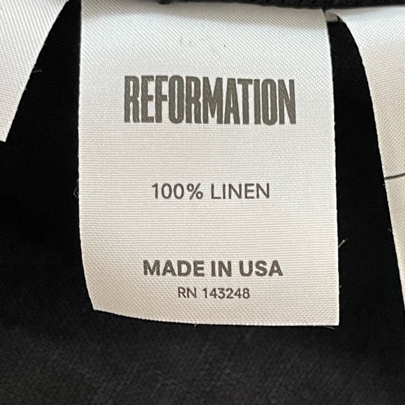 Reformation Lace-Up Corset Linen A-Line Minidress fitted sleeveless vacation - Picture 8 of 12